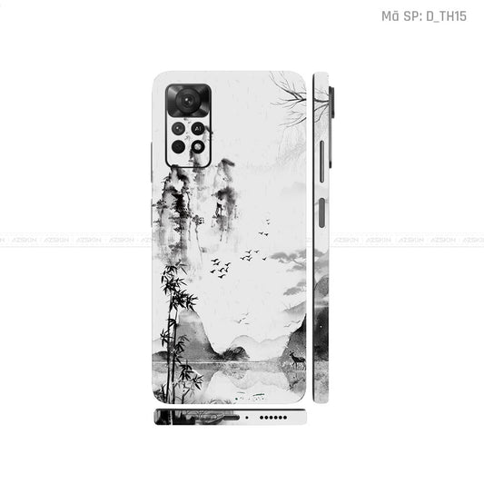 Dán Skin Xiaomi Redmi Note 11 Series Hình Thư Pháp | D_TH15