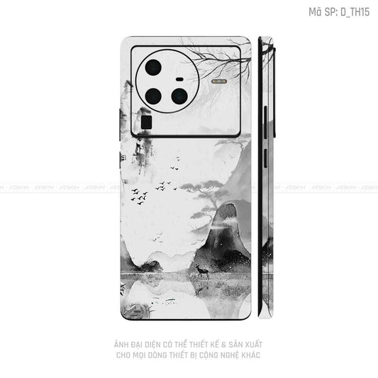 Dán Skin Vivo X Series Hình Thư Pháp | D_TH15