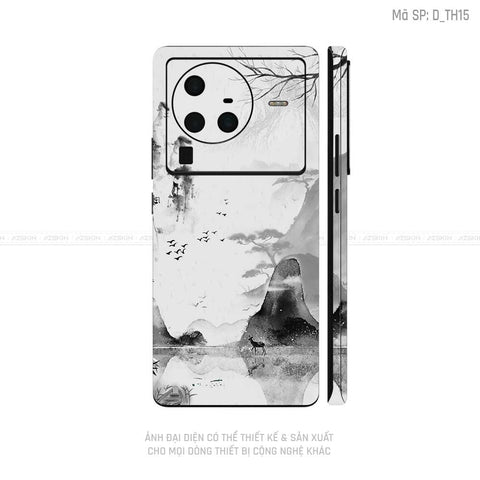 Dán Skin Vivo X Series Hình Thư Pháp | D_TH15