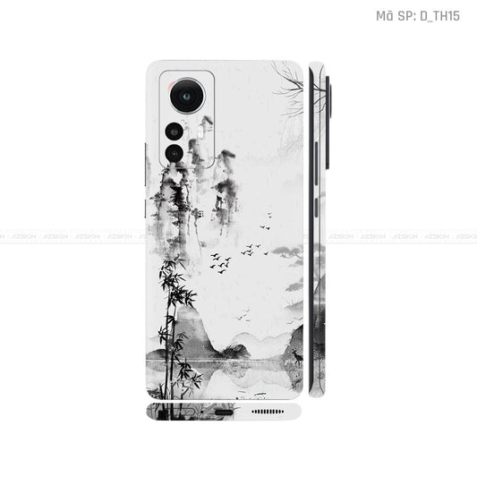 Dán Skin Xiaomi 12 Series Hình Thư Pháp | D_TH15