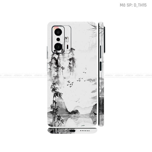 Dán Skin Xiaomi 11 Series Hình Thư Pháp | D_TH15