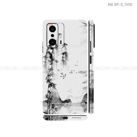 Dán Skin Xiaomi 11 Series Hình Thư Pháp | D_TH15
