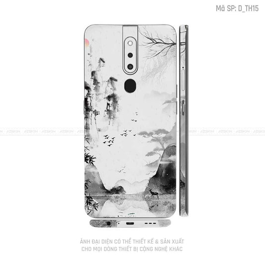 Miếng Dán Skin Điện Thoại OPPO F Series Hình Thư Pháp | D_TH15