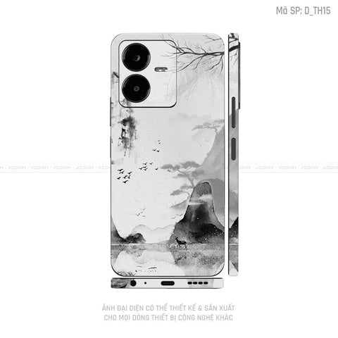Dán Skin Vivo Y Series Hình Thư Pháp | D_TH15