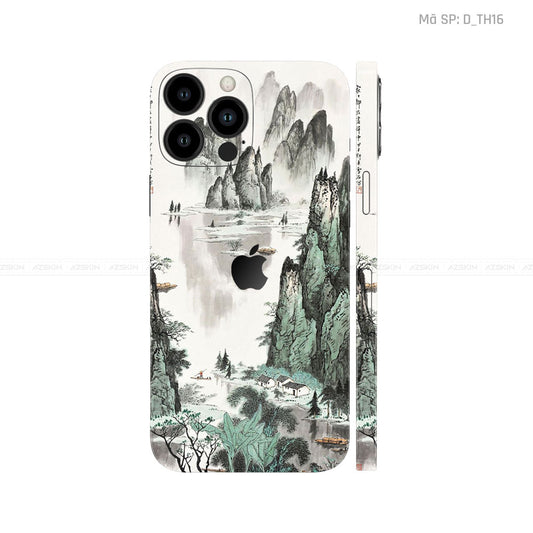 Dán Skin IPhone 13 Series Hình Thư Pháp | D_TH16