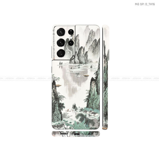 Dán Skin Galaxy S21 Series Hình Thư Pháp | D_TH16