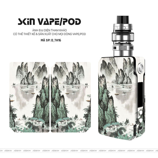 Dán Skin Vape Hình Thư Pháp | D_TH16