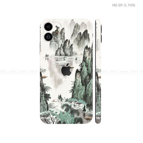 Dán Skin IPhone 11 Series Hình Thư Pháp | D_TH16