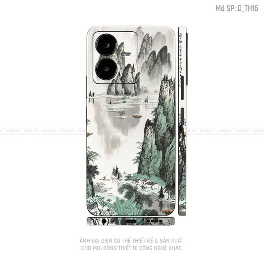 Dán Skin Vivo Y Series Hình Thư Pháp | D_TH16