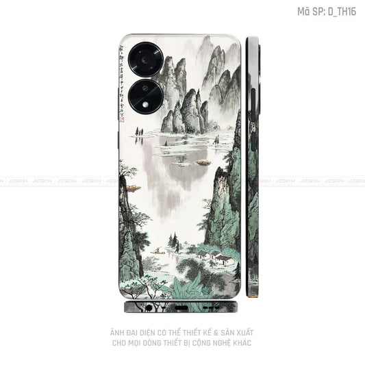 Miếng Dán Skin Điện Thoại OPPO A Series Hình Thư Pháp | D_TH16