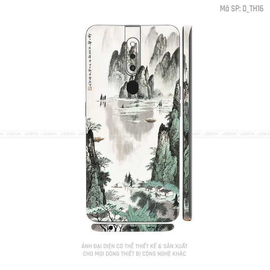 Miếng Dán Skin Điện Thoại OPPO F Series Hình Thư Pháp | D_TH16