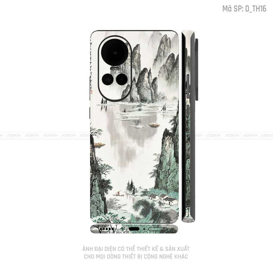 Miếng Dán Skin Điện Thoại OPPO Reno Series Hình Thư Pháp | D_TH16