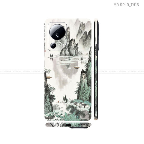 Dán Skin Xiaomi 13 Series Hình Thư Pháp | D_TH16