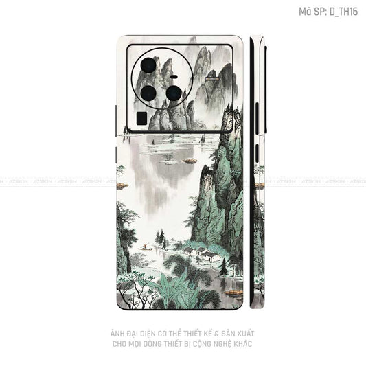 Dán Skin Vivo X Series Hình Thư Pháp | D_TH16