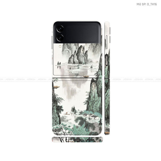 Dán Skin Galaxy Zflip4 Hình Thư Pháp | D_TH16