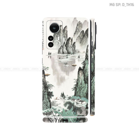 Dán Skin Xiaomi 12 Series Hình Thư Pháp | D_TH16