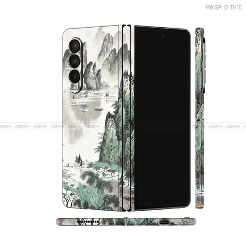 Dán Skin Galaxy Z Fold3 Hình Thư Pháp | D_TH16