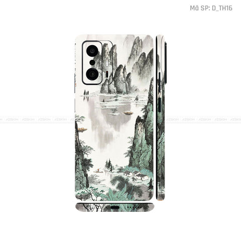 Dán Skin Xiaomi 11 Series Hình Thư Pháp | D_TH16