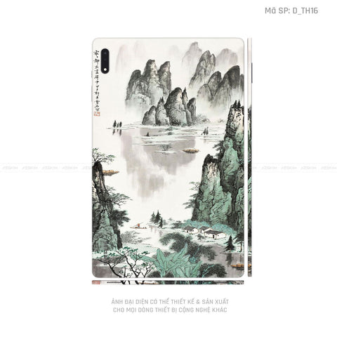 Dán Skin Galaxy Tab S7 Series Hình Thư Pháp | D_TH16