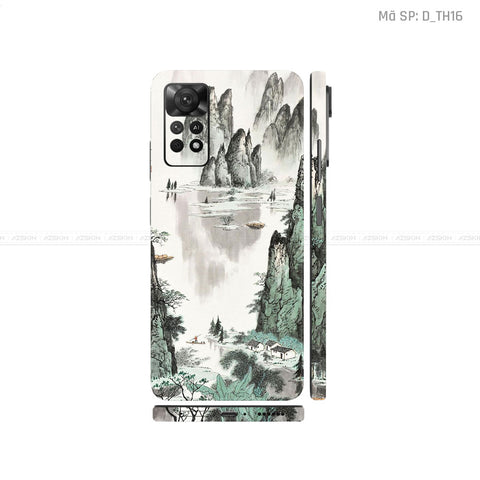 Dán Skin Xiaomi Redmi Note 11 Series Hình Thư Pháp | D_TH16