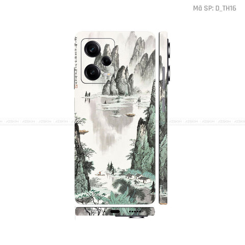 Dán Skin Xiaomi Redmi Note 12 Series Hình Thư Pháp | D_TH16