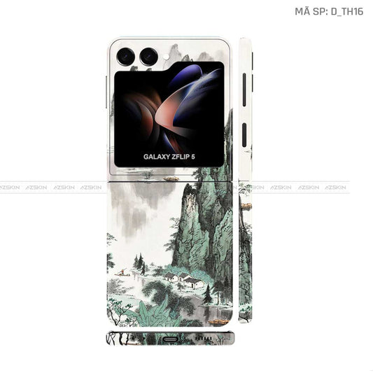 Dán Skin Galaxy Z Flip 7 Hình Thư Pháp | D_TH16