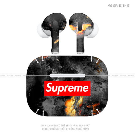 Dán Skin Tai Nghe Airpod 3 Hình Superme | D_TH17