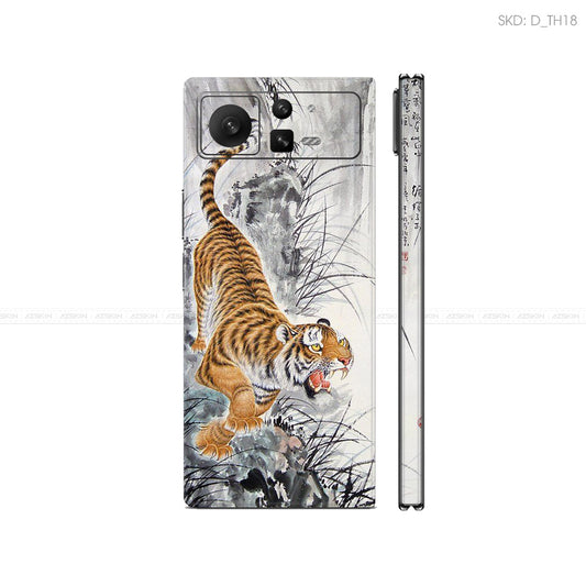 Dán Skin Điện Thoại Xiaomi Mix Fold Series Hình Thư Pháp | D_TH18