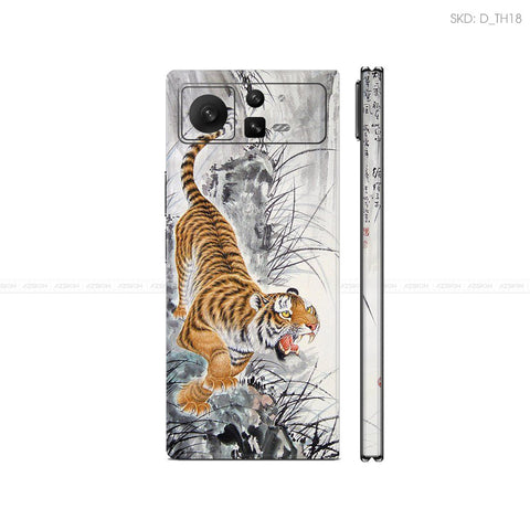 Dán Skin Điện Thoại Xiaomi Mix Fold Series Hình Thư Pháp | D_TH18