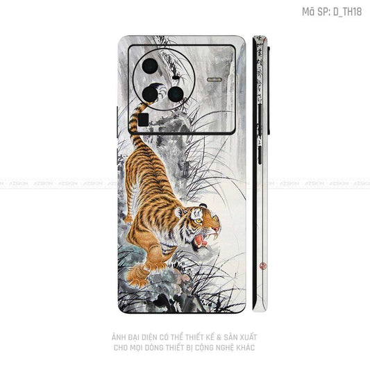 Dán Skin Vivo X Series Hình Thư Pháp | D_TH18