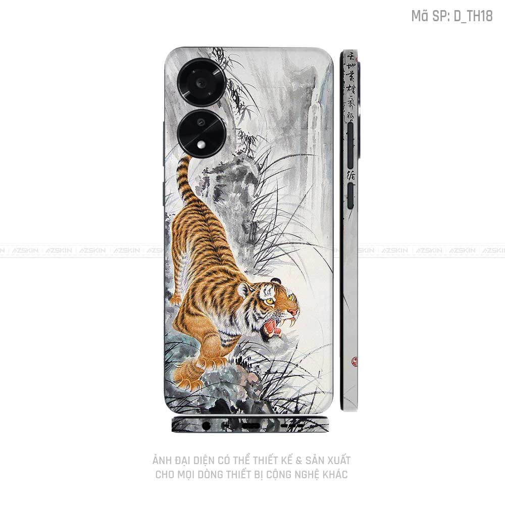Miếng Dán Skin Điện Thoại OPPO A Series Hình Thư Pháp | D_TH18