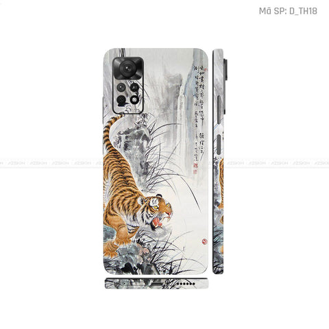 Dán Skin Xiaomi Redmi Note 11 Series Hình Thư Pháp | D_TH18