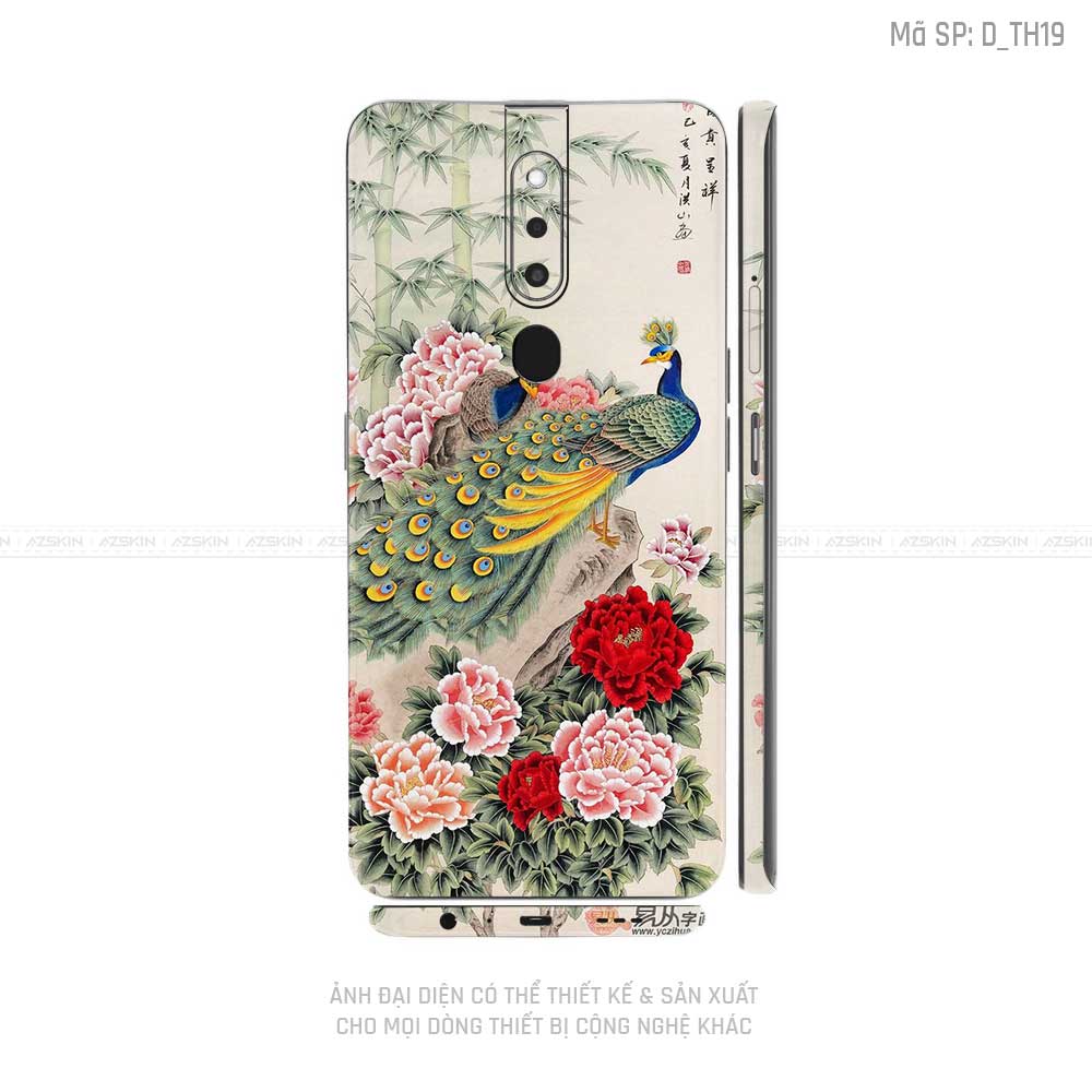 Miếng Dán Skin Điện Thoại OPPO F Series Hình Thư Pháp | D_TH19