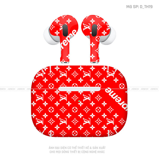 Dán Skin Tai Nghe Airpod 3 Hình Superme | D_TH19