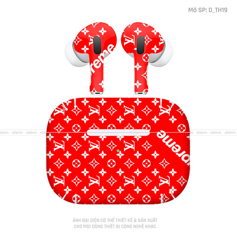 Dán Skin Tai Nghe Airpod 3 Hình Superme | D_TH19