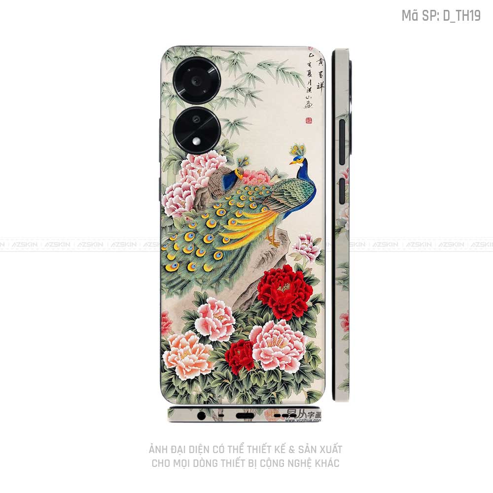 Miếng Dán Skin Điện Thoại OPPO A Series Hình Thư Pháp | D_TH19