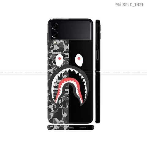 Dán Skin Galaxy Zflip4 Hình Bape | D_TH21