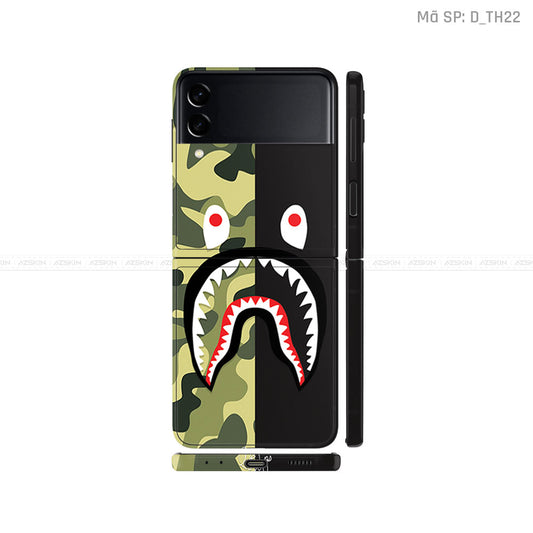 Dán Skin Galaxy Zflip3 Hình Bape | D_TH22
