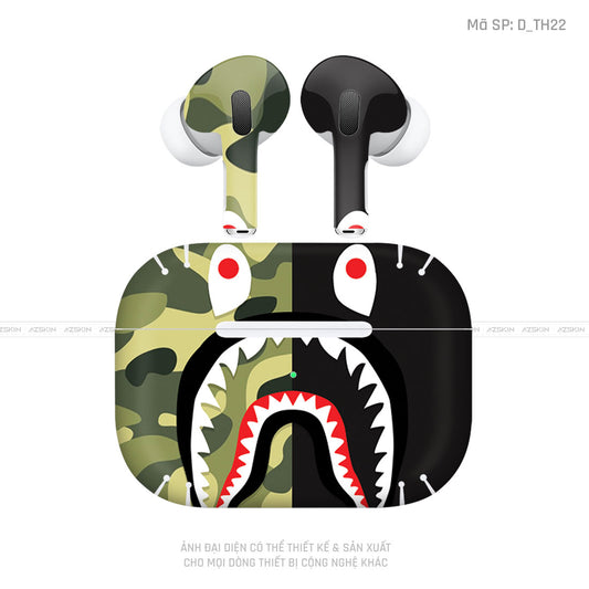 Dán Skin Tai Nghe Airpod 3 Hình Bape | D_TH22