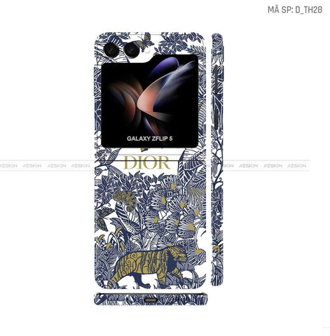 Dán Skin Galaxy Z Flip5 Hình Dior | D_TH28