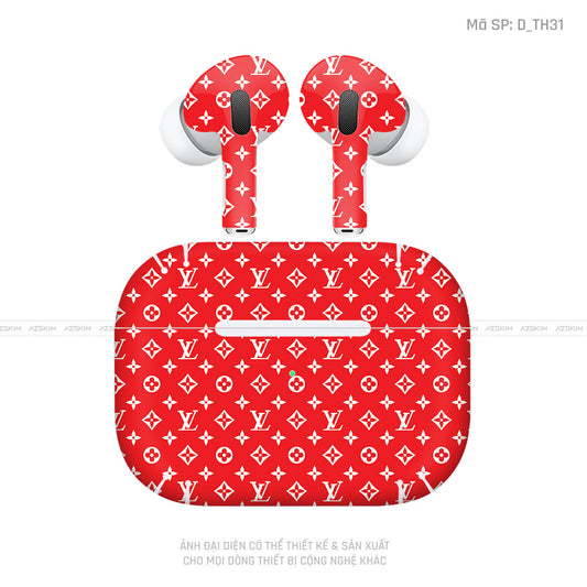 Dán Skin Tai Nghe Airpod Pro/ Pro 2 Hình LV | D_TH31