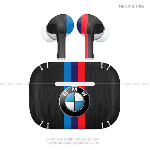 Dán Skin Tai Nghe Airpod Pro/ Pro 2 Hình BMW | D_TH32