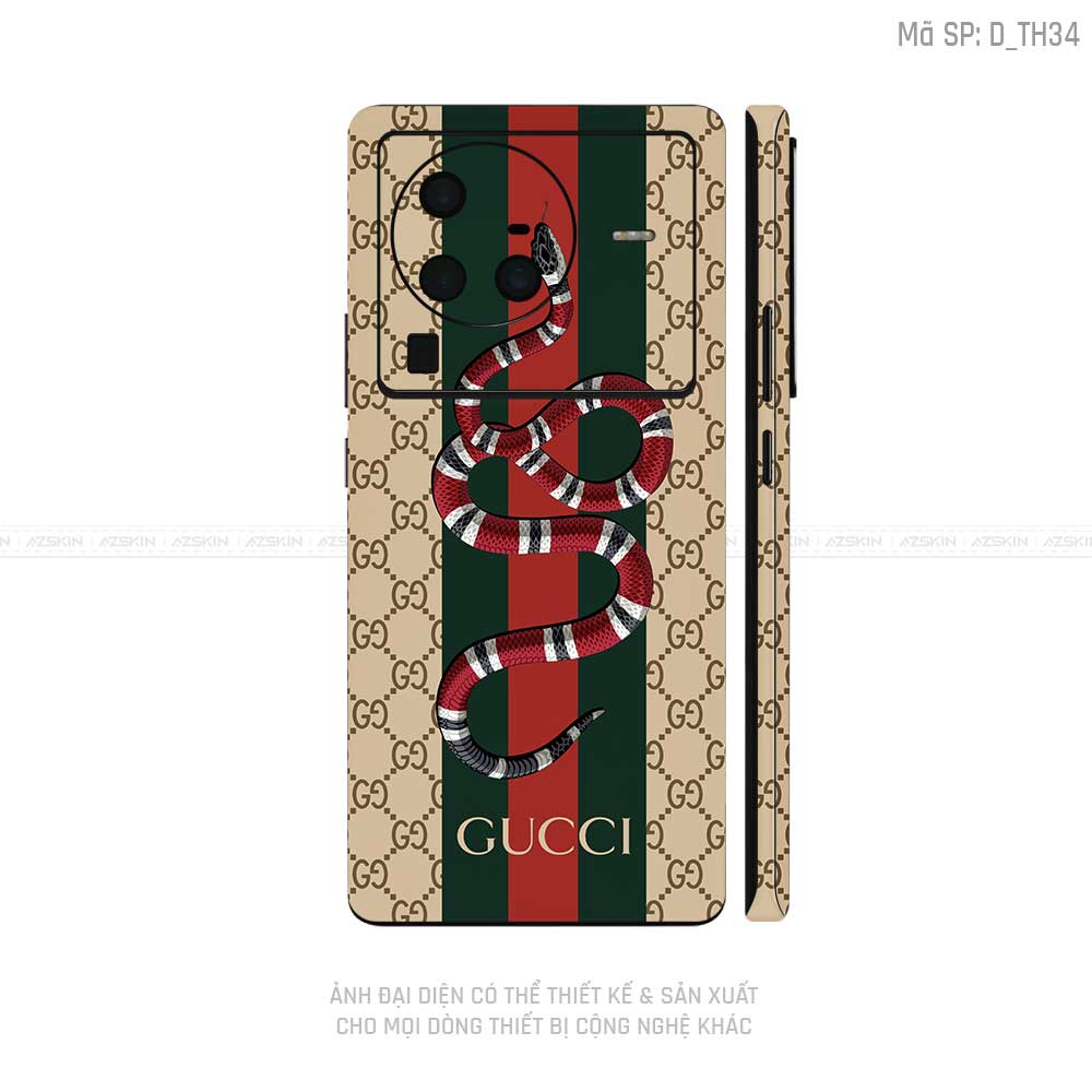 Dán Skin Vivo X Series Hình Gucci | D_TH34