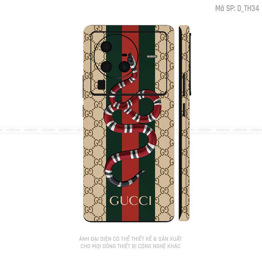 Dán Skin Vivo X Series Hình Gucci | D_TH34