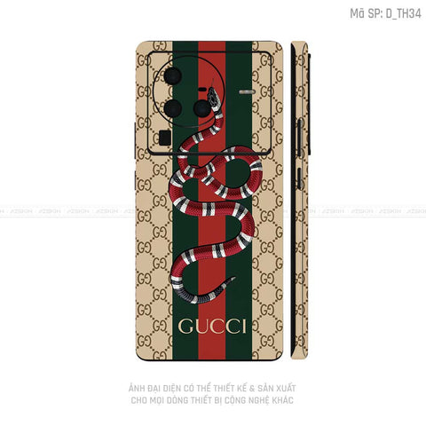 Dán Skin Vivo X Series Hình Gucci | D_TH34