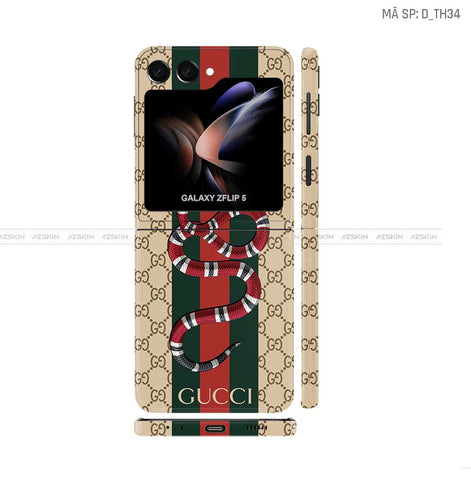 Dán Skin Galaxy Z Flip5 Hình Gucci | D_TH34