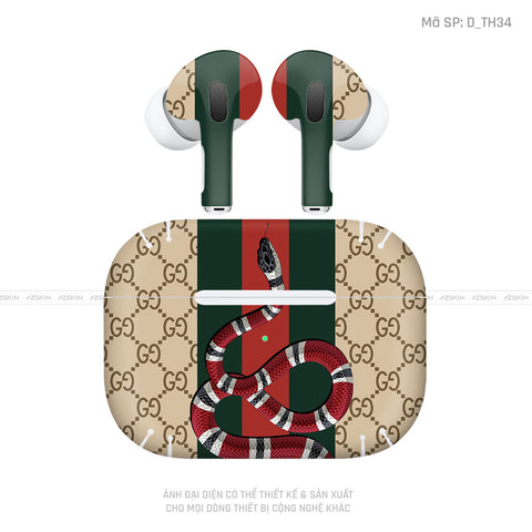 Dán Skin Tai Nghe Airpod 3 Hình Gucci | D_TH34