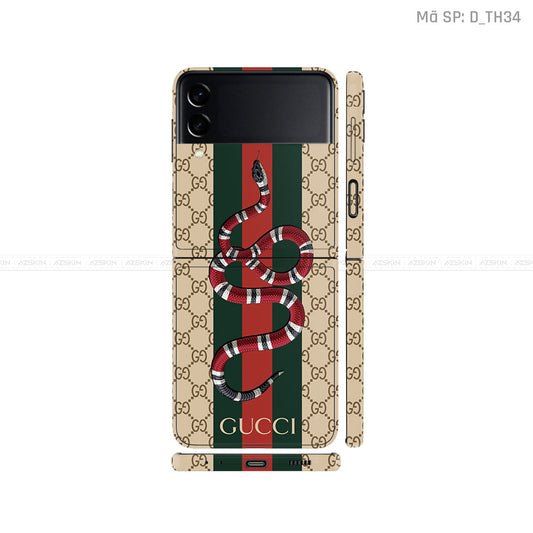 Dán Skin Galaxy Zflip4 Hình Gucci | D_TH34