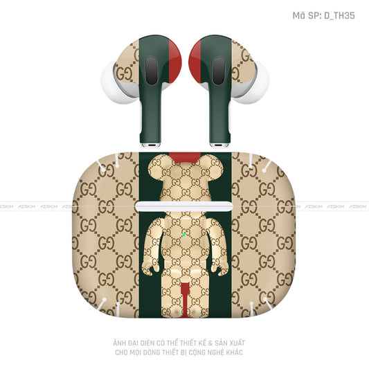 Dán Skin Tai Nghe Airpod 3 Hình Gucci | D_TH35