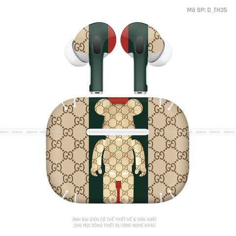 Dán Skin Tai Nghe Airpod Pro/ Pro 2 Hình Gucci | D_TH35